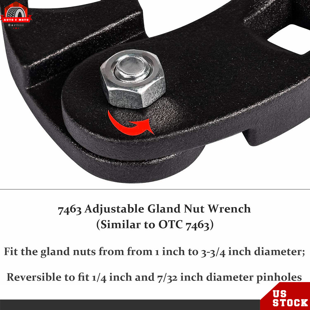 7463 Adjustable Gland Nut Wrench Small Pin Spanner Tools For Hydraulic Cylinders