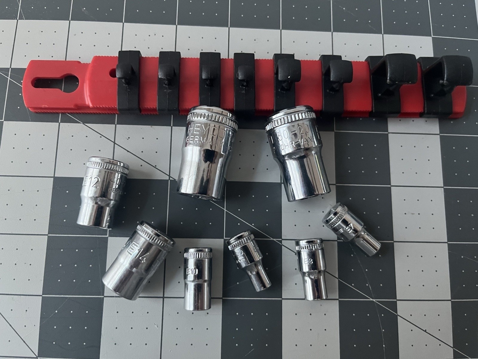Heyco 8pc External Torx Socket Set, E6, E7, E8, E10, E12, E14, E16, E18 New