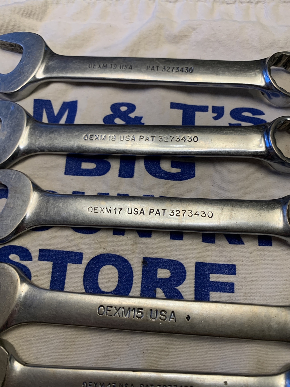 Snap-on 7pc 12pt Short Combination Metric Wrenches (10mm OEXM10 – 19mm OEX19)