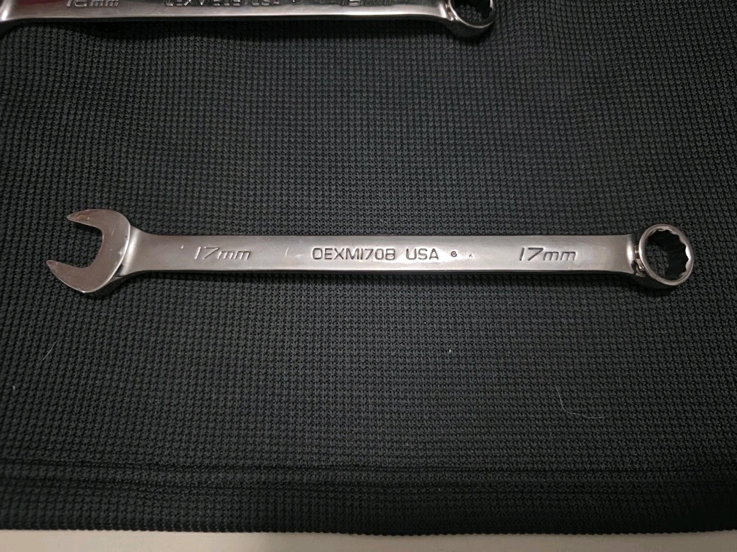 Snap-On Tools USA NEW 17mm Metric Standard Chrome Combo Wrench OEXM170B