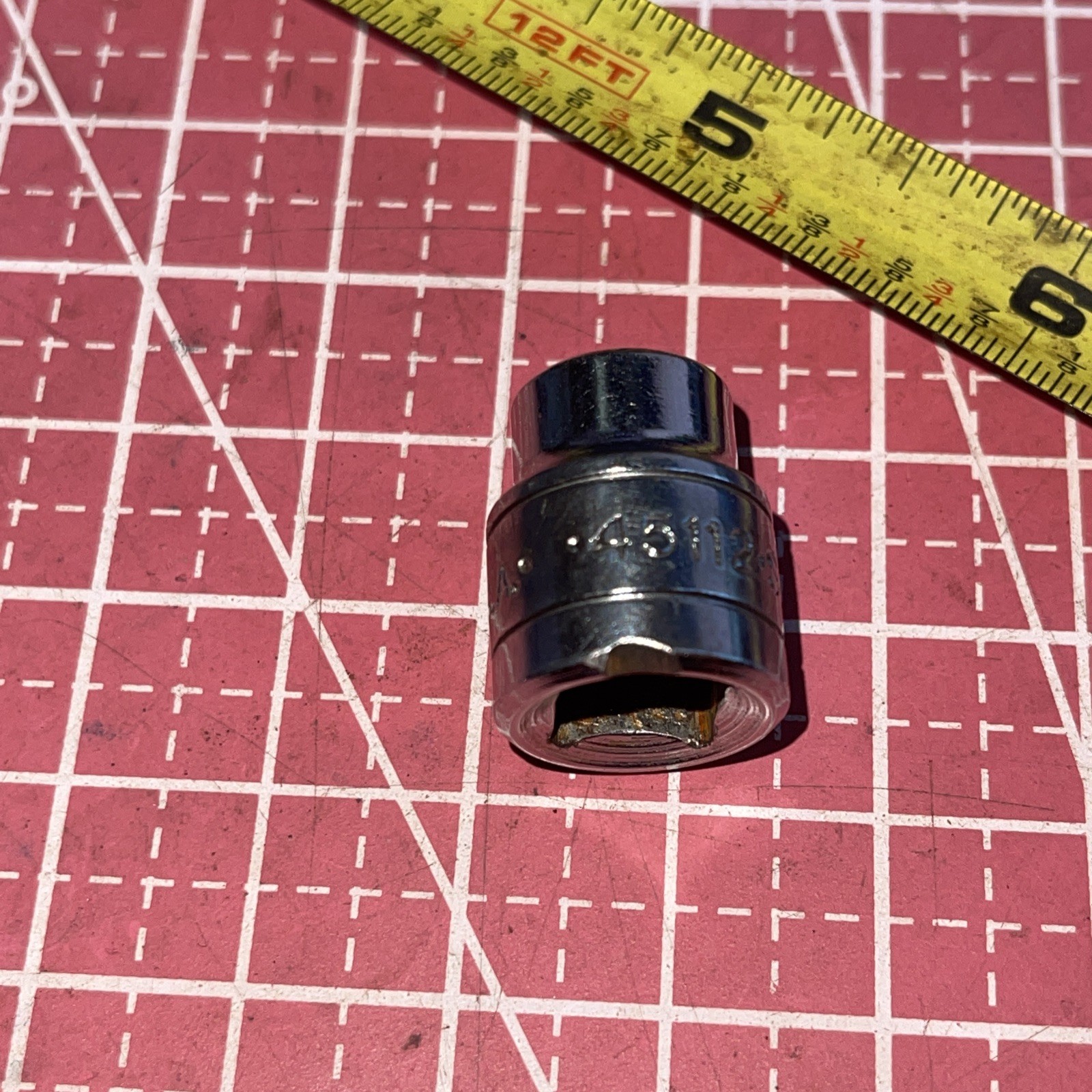 S-K Tools USA 45112 3/8 In SAE 3/8” Drive 6 Point Socket Vintage SK