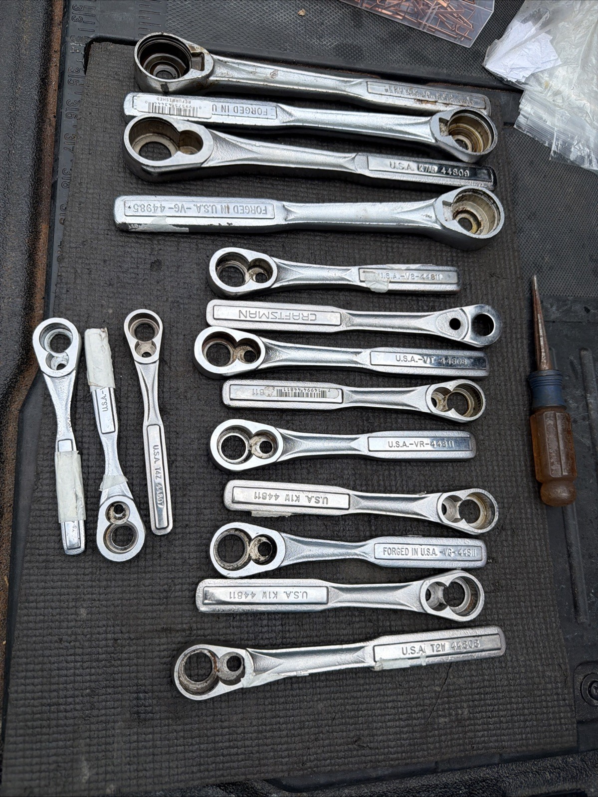 (16) Sears Craftsman Ratchet Bodies ONLY NO GUTS 1/2” 3/8” 1/4” 44809 Warranty