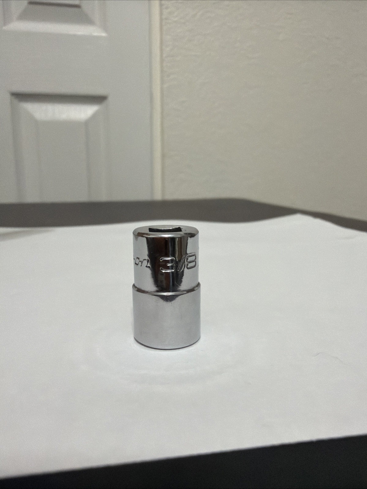Snap On 1/4″ Drive 3/8″ 6PT SAE Shallow Chrome Socket USA TM12