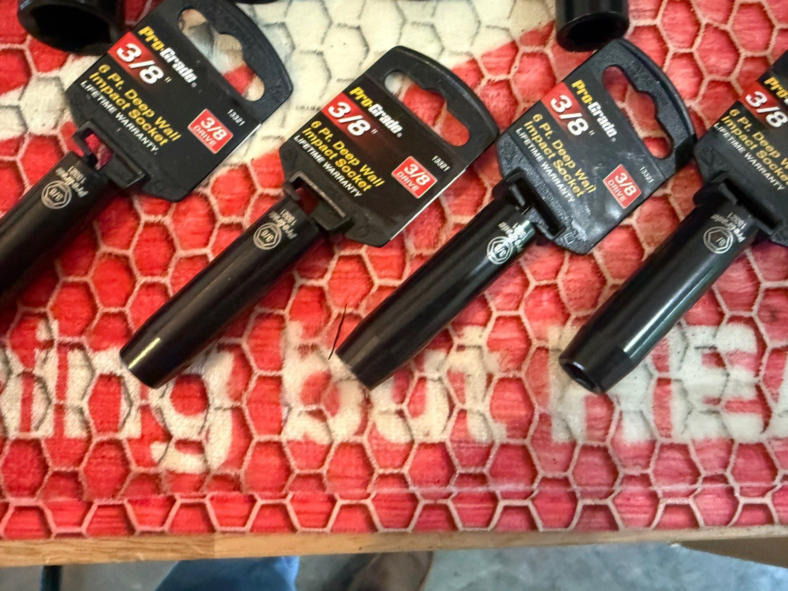 3/8 inch drive impact socket 8 total ***NEW W/TAGS*** 6 point SAE mixed sizes