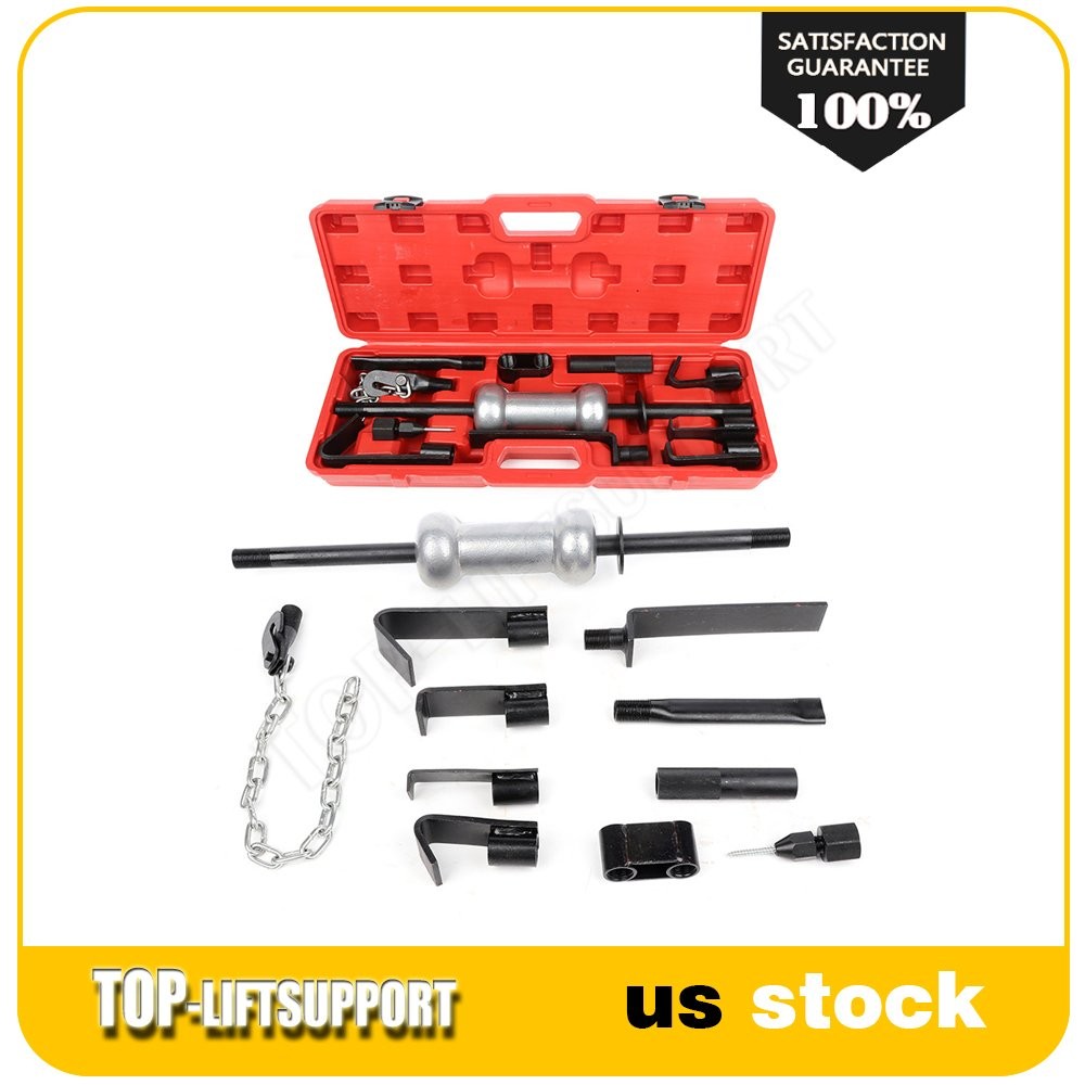 Auto Body Truck Repair Tool Kit 13PCS Heavy Duty Dent Puller 10lbs Slide Hammer