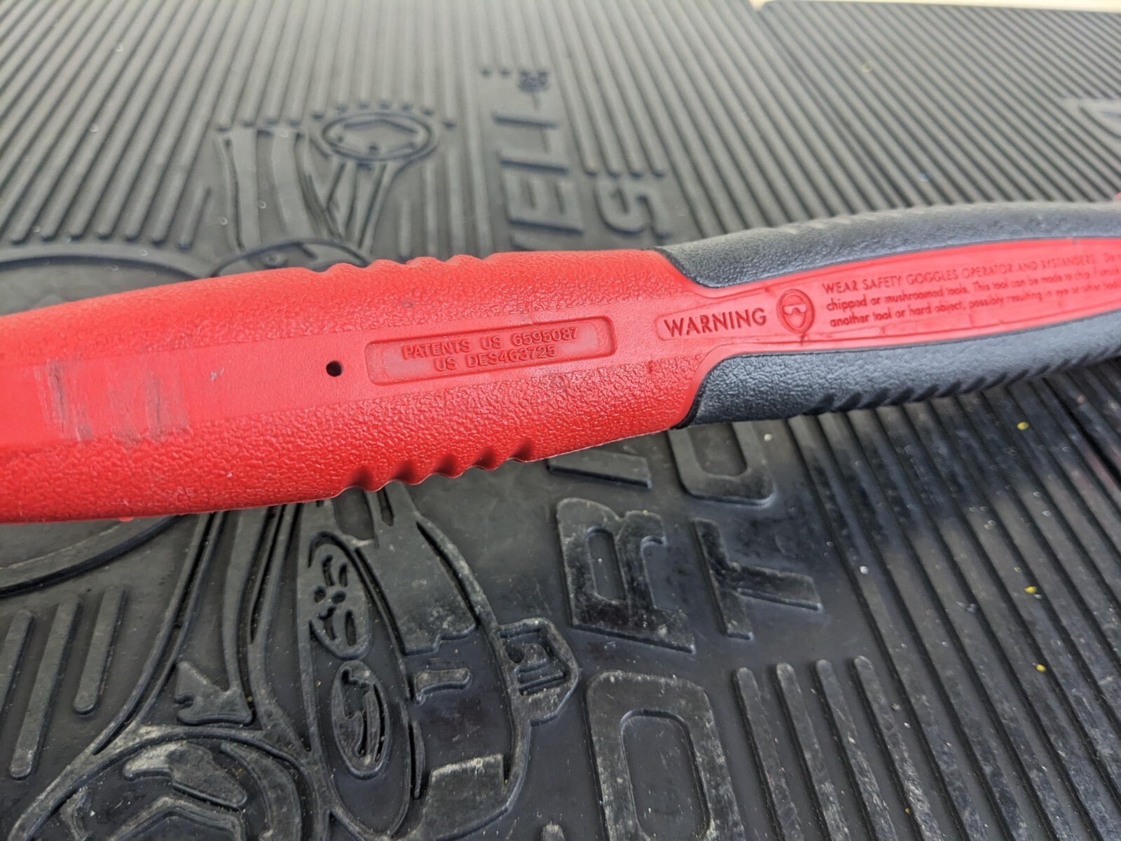 #as022 Snap-On HBFE48 Dead Blow 48-Ounce Soft Grip Hammer RED