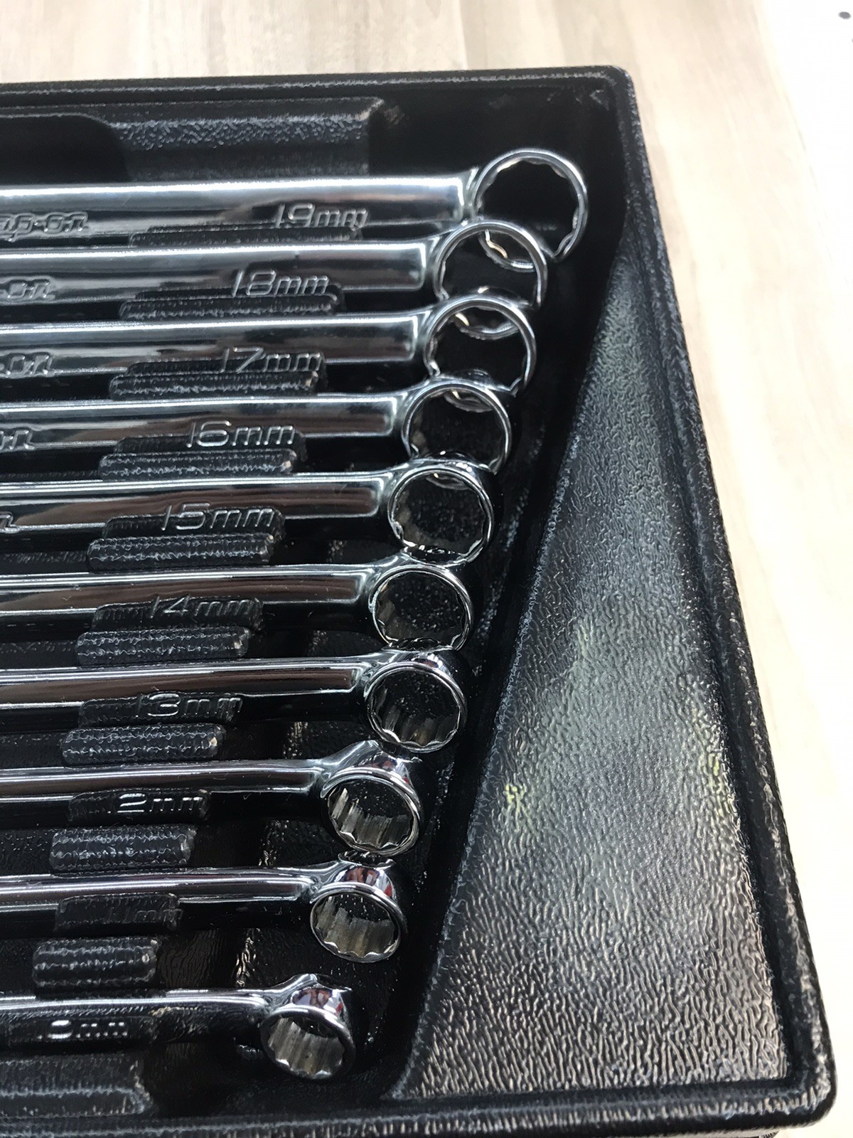 Snap-On 10pc 12 pt METRIC Flank Drive PLUS Combination Wrench Set SOEXM710