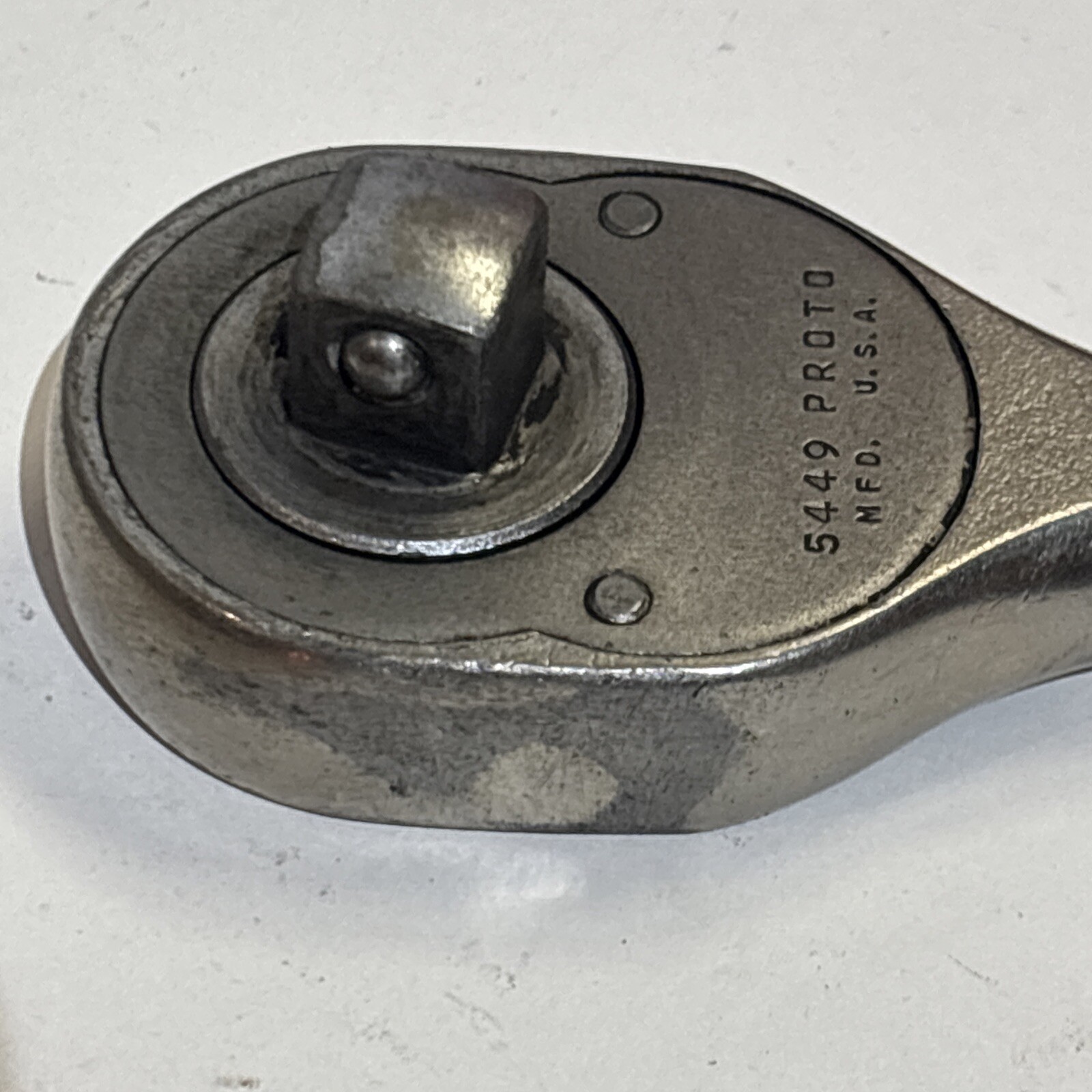 Proto 10″ Ratchet 1/2″ Drive Knurled Handle 5449 MFD. USA