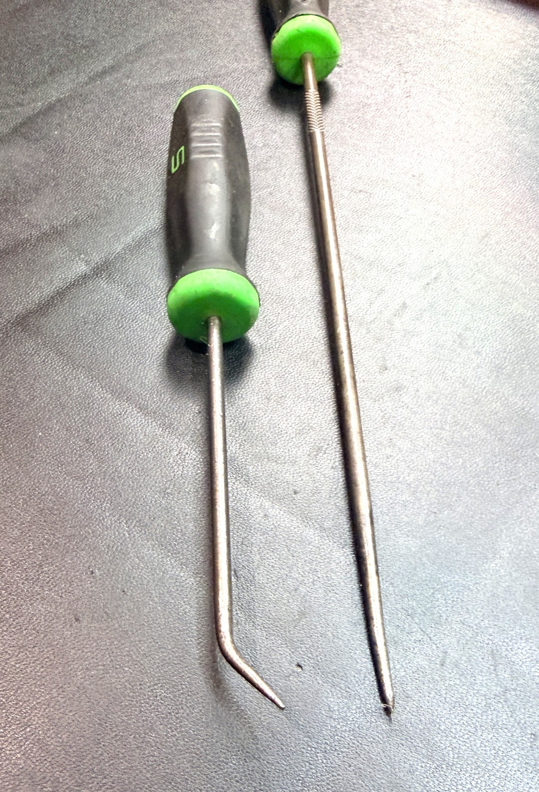 SNAP ON SGL3ASA + SG3ASH45A 2-Pc. Soft Grip 6.5-In. 45° Pick & 10-In. Awl USA