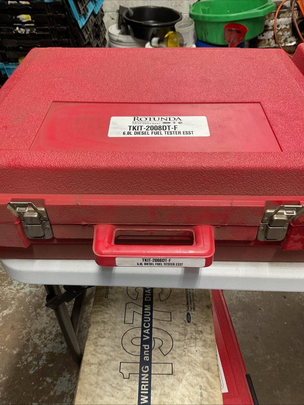 Rotunda TKIT-2008DT-F Ford 6.0L Diesel Fuel Test Guage + Accessories