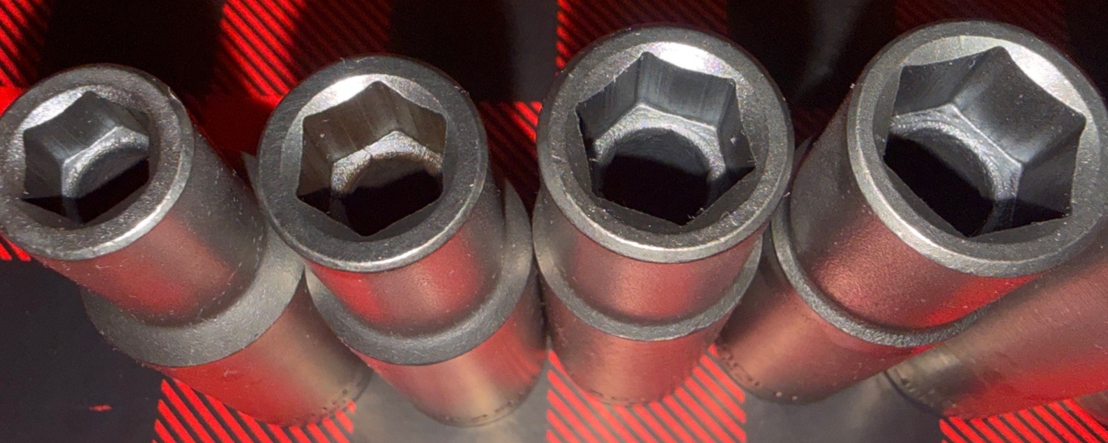 NOS WRIGHT TOOL 13pc SAE IMPACT SOCKET SET 1/2” Dr 6pt DEEP 3/8” – 1-1/8” USA