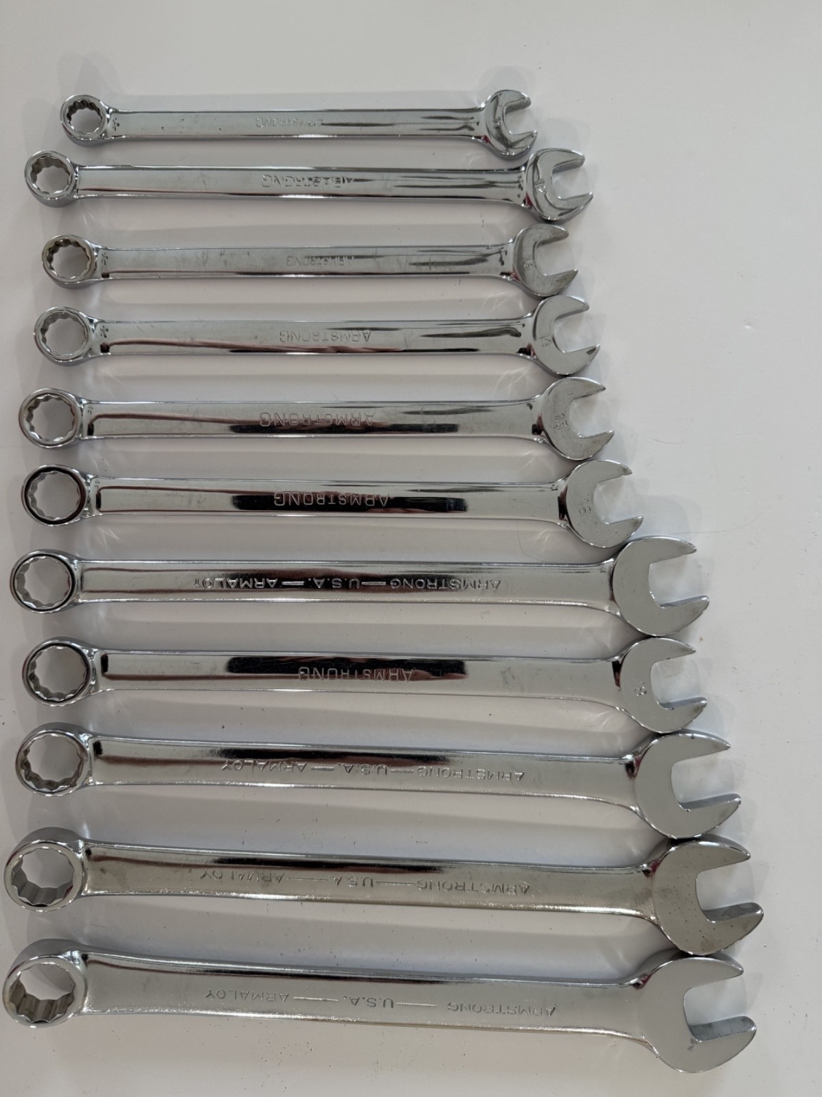 Armstrong USA 11 pc Metric 11mm – 21mm 12pt Combination Wrench Set 52 Series