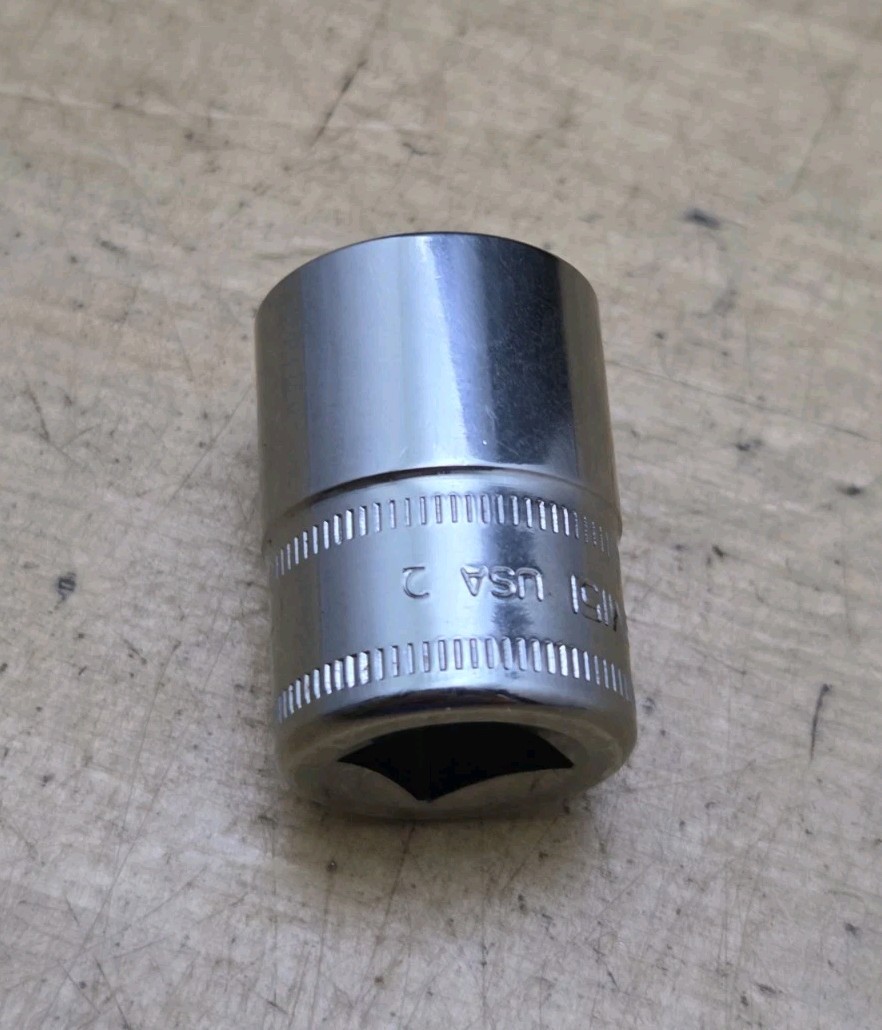 New Snap On FSM151 – 3/8″ Drive 15mm Shallow 6 Pt Chrome Socket