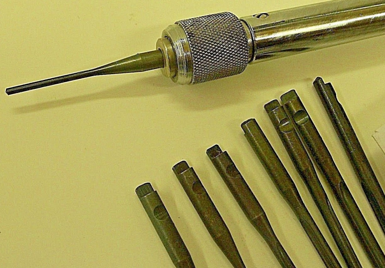 8 pc Push Drill Bit Set Drill Point Fits Stanley Millers Falls Craftsman Klein