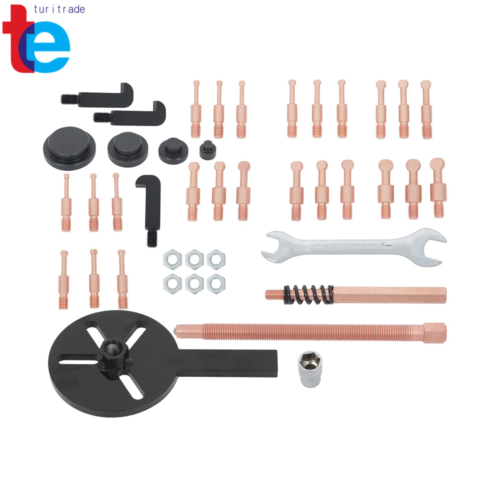 36 in 1 Blind Hole Bearing Puller Bearing Removal Tool with Spanner and Socket