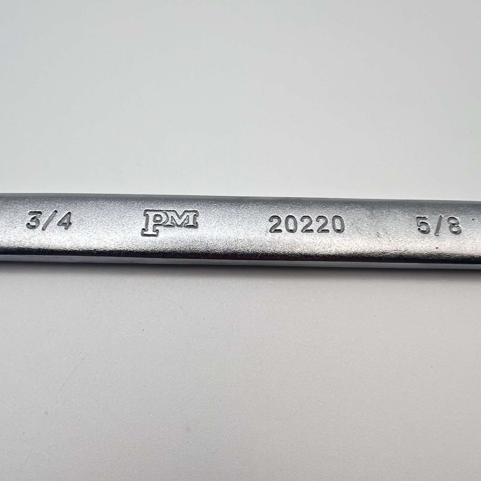 Popular Mechanics 3/4” x 5/8” Double Open End Wrench SAE Satin Finish 20220 NOS