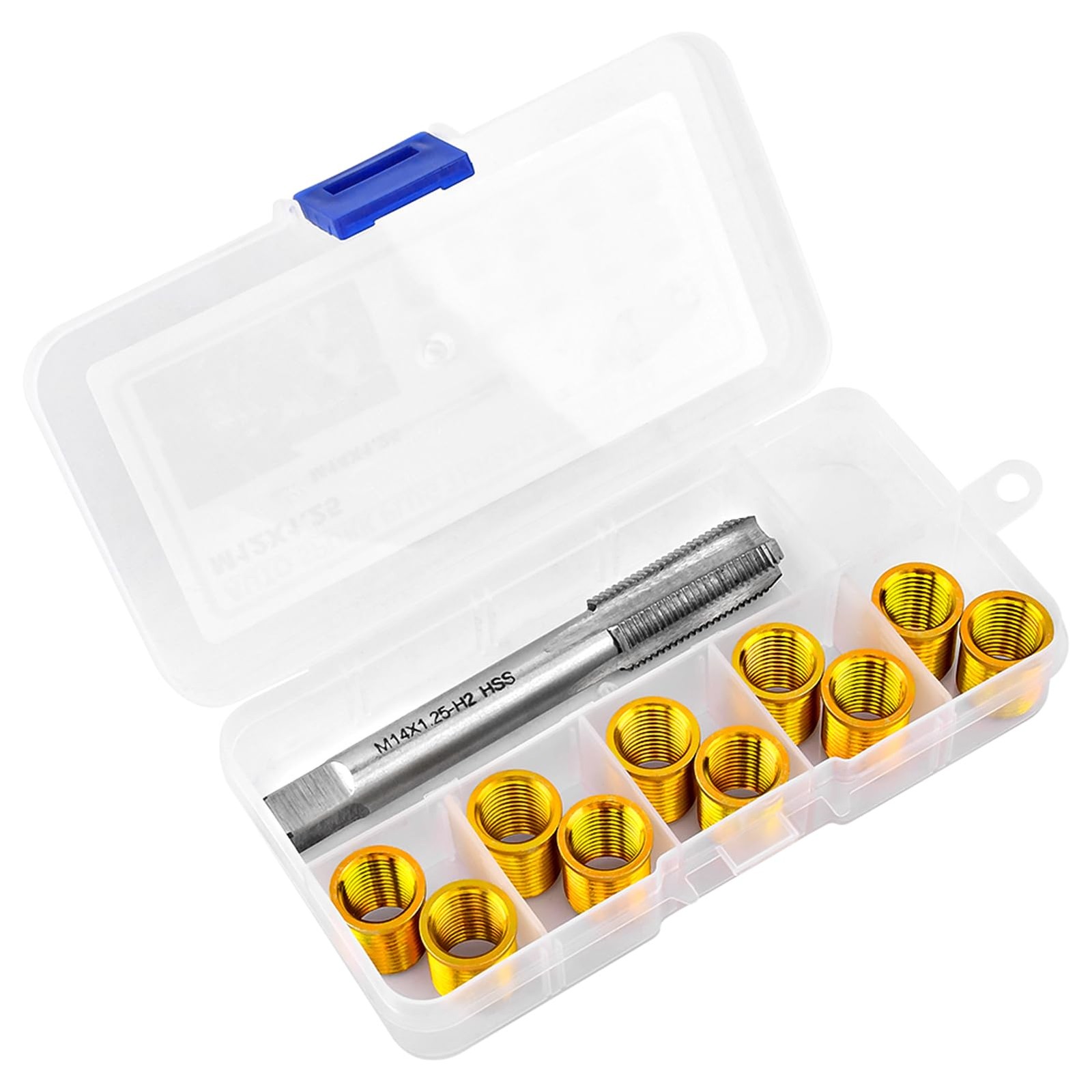 Spark Plug Thread Repair Kit M12x1.25 11PC Insert Tap Set Cylinder Head Rethread