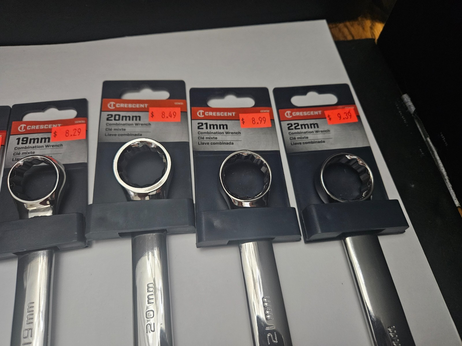 CRESCENT #CCW SERIES 15 PC METRIC 12 PT COMBINATION WRENCH SET 7MM-9MM 11MM-22MM