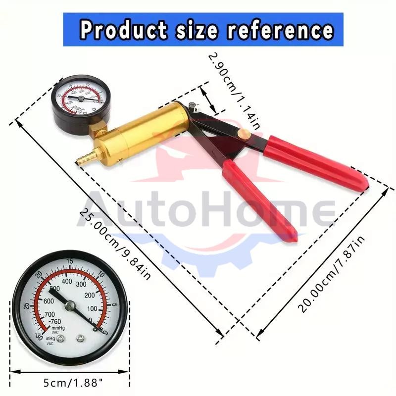 Hand Held Vacuum Pressure Pump Tester Set Brake Fluid Bleeder Bleeding Kit +Box