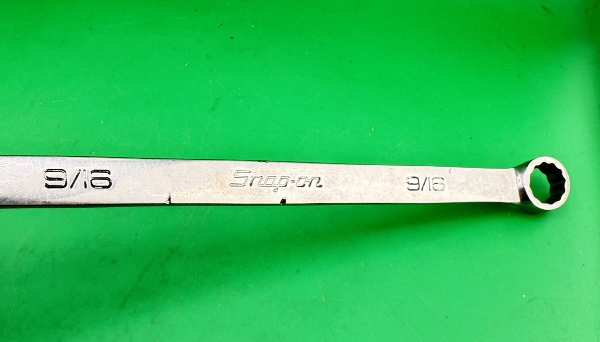 OEXL18B Snap on 9/16″ SAE Extra Long 12 Point Combination Wrench OEXL18B USA !!!