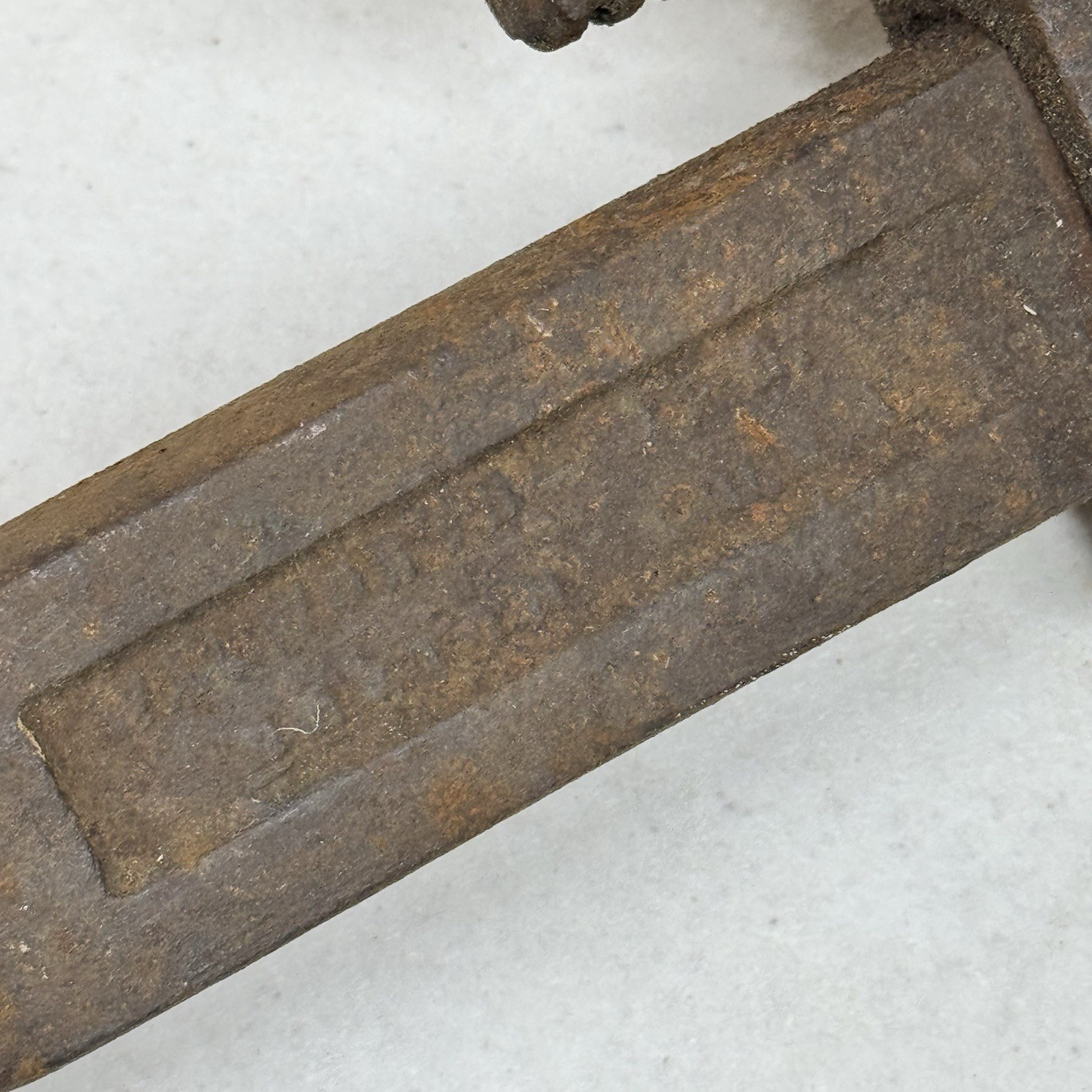 Vintage Giant 15lb Pipe Wrench 34” Rustic Heavy Duty Adjustable Plumbing Tool
