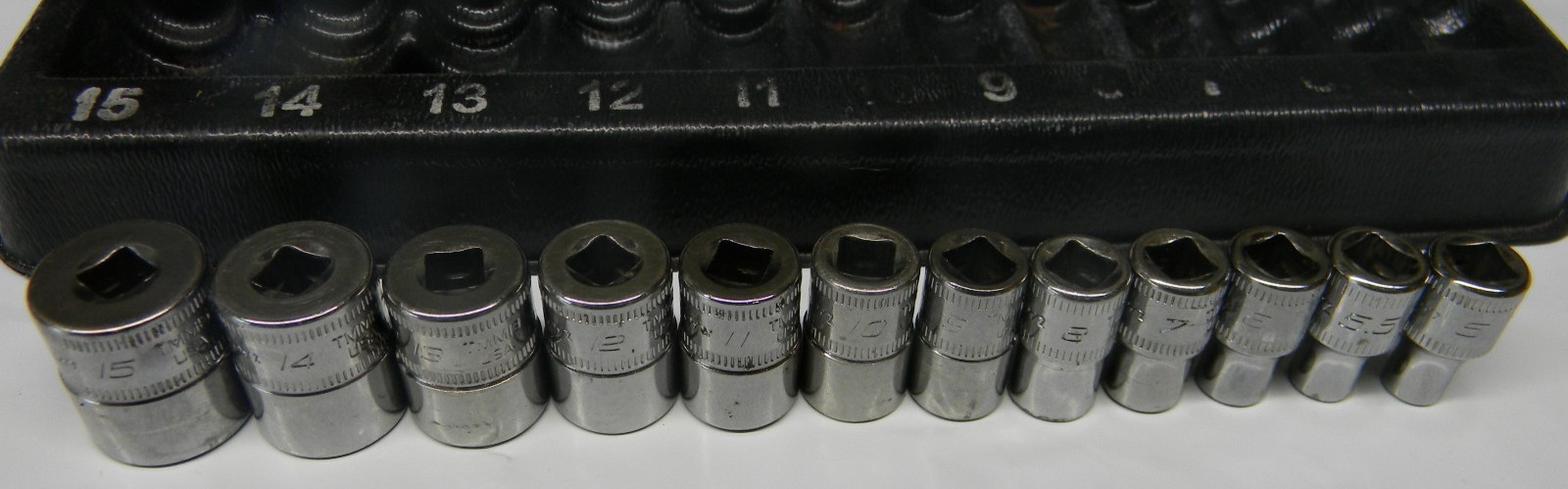 SNAP-ON 1/4″ DRIVE 12PC METRIC 6PT SHALLOW SOCKET SET 5-15MM #112TMMY