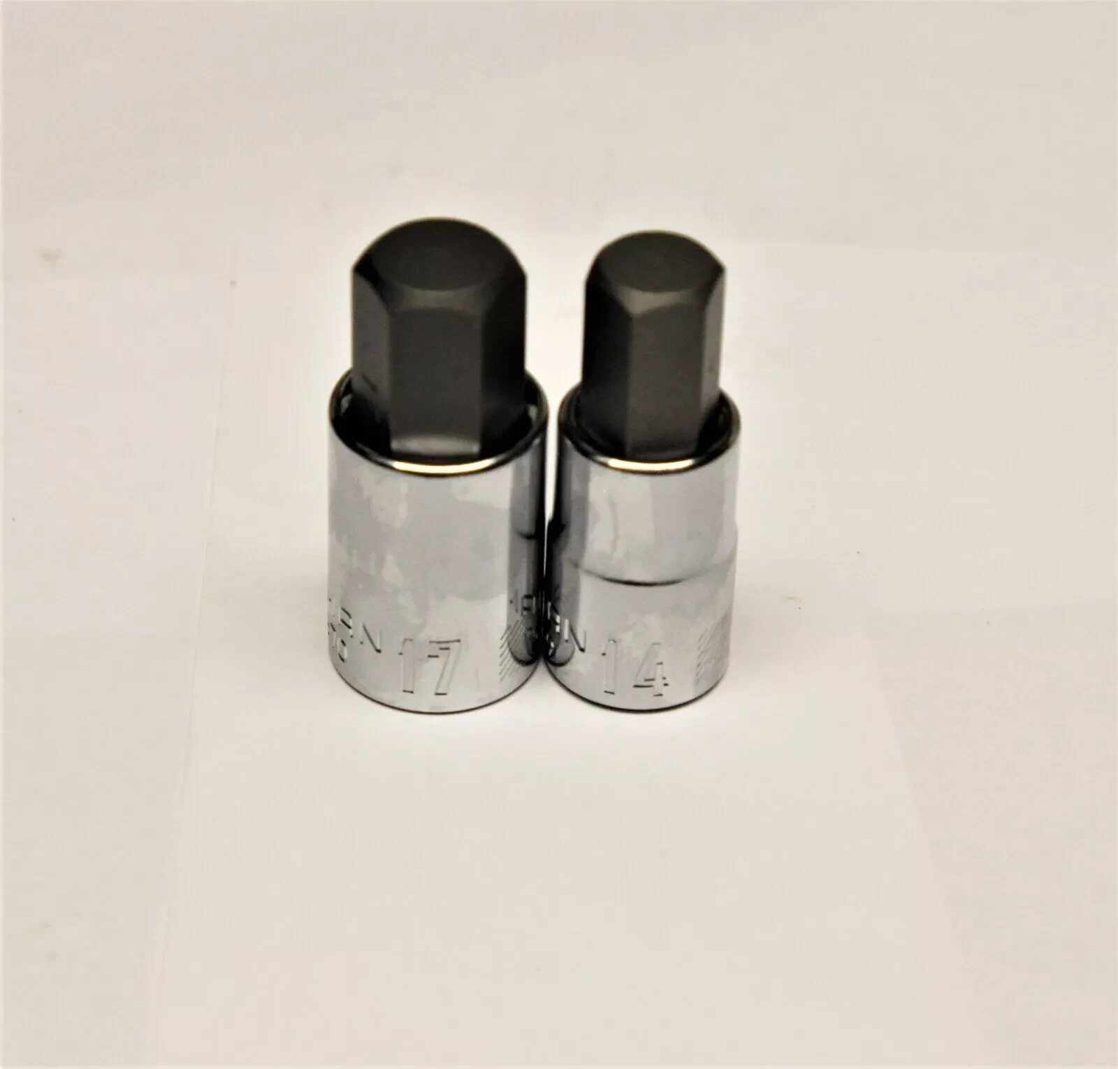 Craftsman 2pc. Metric 1/2″ Dr. Hex Socket Bits #CMMT42669 #14 & #CMMT42670 # 17