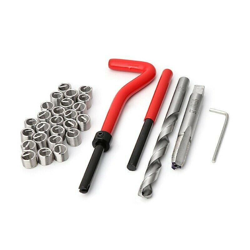 30pcs Wire Insert Thread Repair Set Helicoil M5 Metric Recoil Insert Kit CS