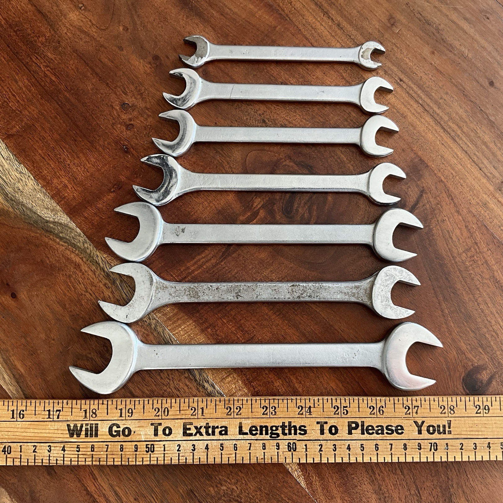 (7) Vintage Thorsen Open End Wrench Set 7/16″ to 1″ Made in the USA
