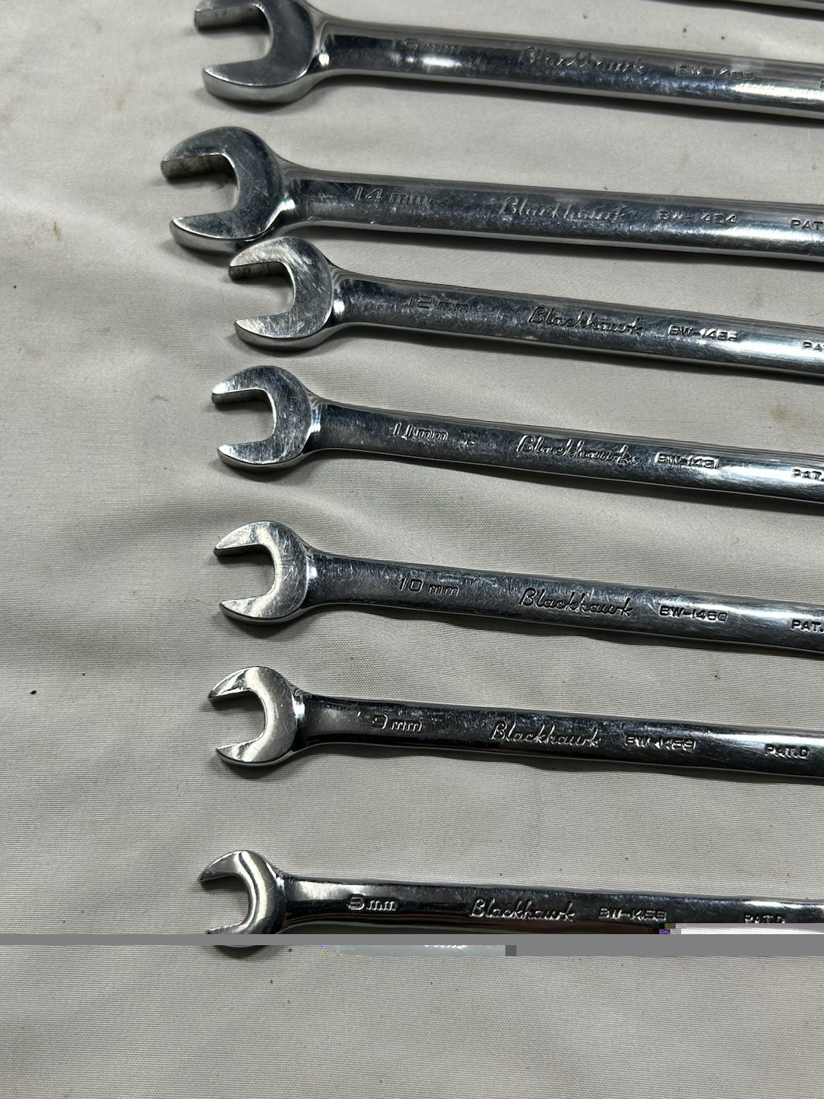 Blackhawk by Proto BW-1408 11pcMetric reversible ratcheting combination wrenches