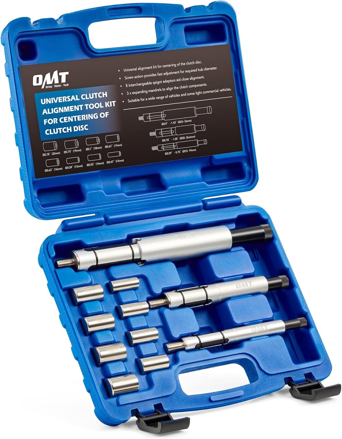 11pc Universal Clutch Centering Tool Set for Car and Light Truck Alignment