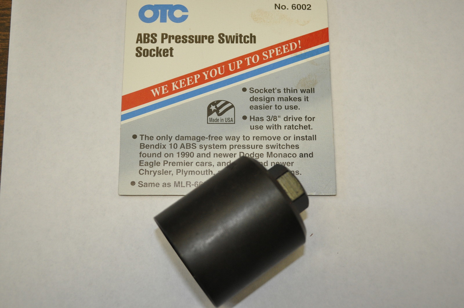 OTC 6002 ABS PRESSURE SWITCH SOCKET same as MILLER 6607 Made in USA