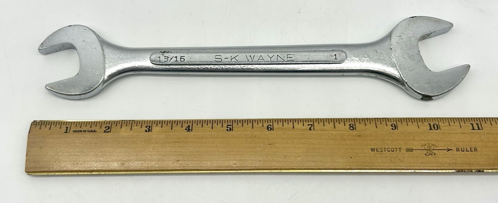 S-K Tools Open End Ended Wrench 15/16 – 1 GUC 0-3032