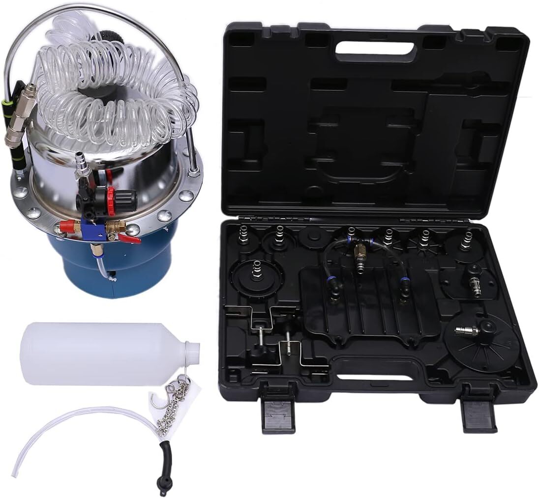 Pneumatic Air Pressure Brake & Clutch Fluid Bleeder Tool Bleeding Valve System