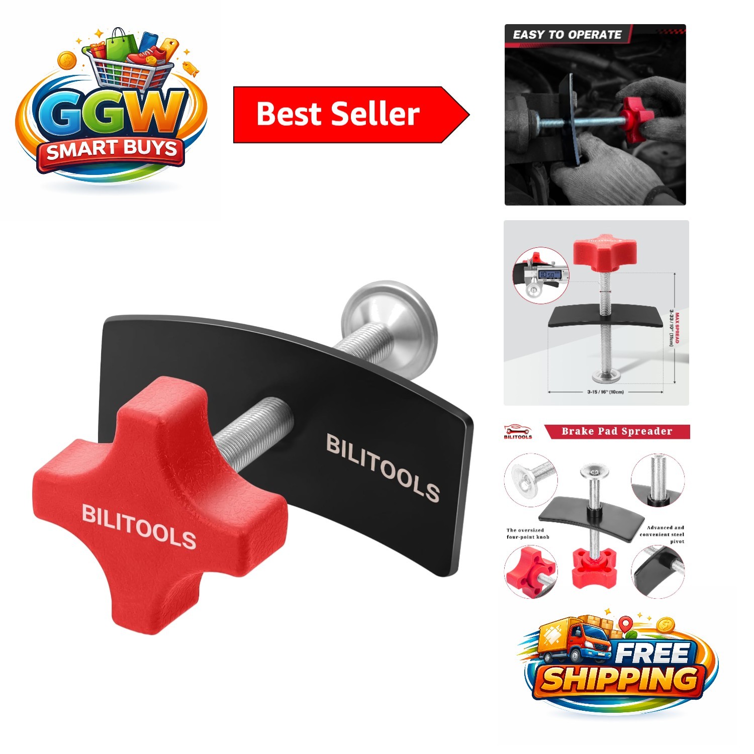 Easy-Use Brake Pad Spreader – Compression Tool for Domestic & Import Vehicles