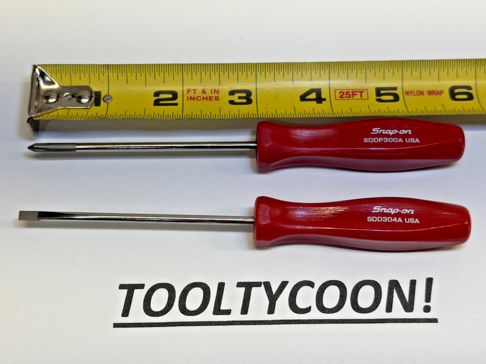 Snap-On Tools USA NEW 2PC Custom Mini Micro Driver Set RED SDDP300AR SDD304AR
