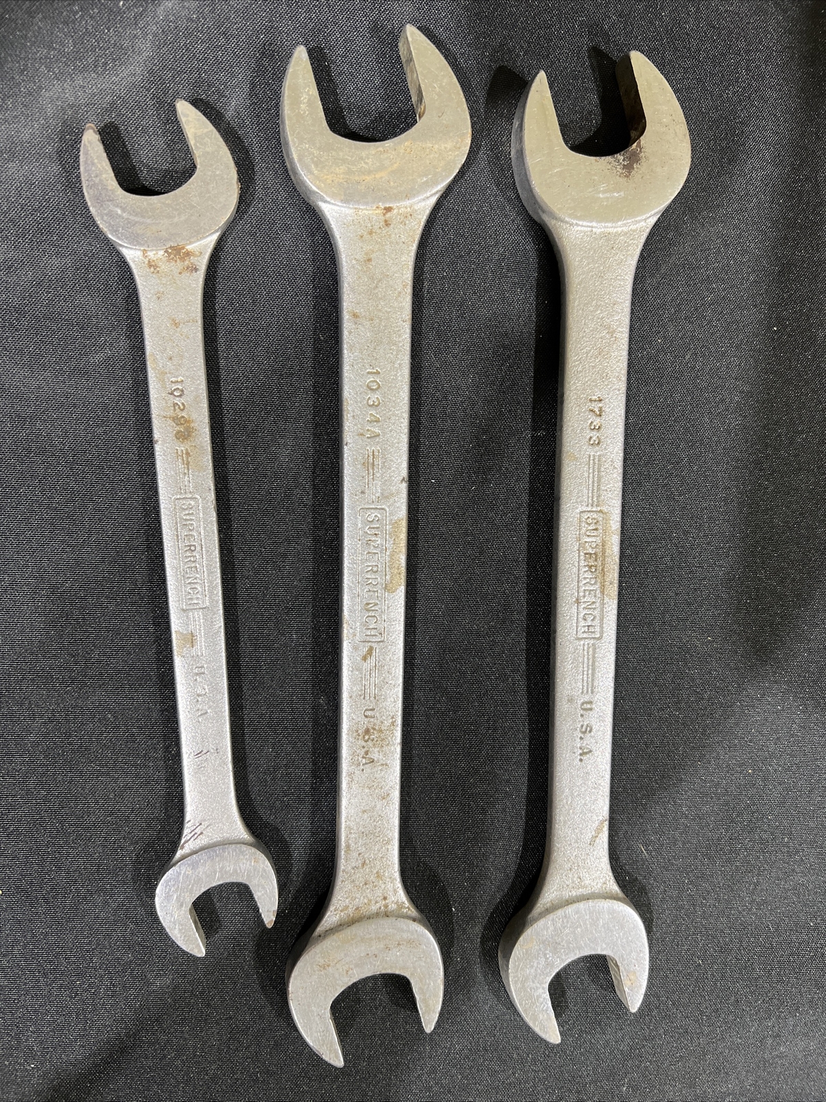 Vintage Williams Superrench Lot of 3 Wrenches 1733 1034A 1029C