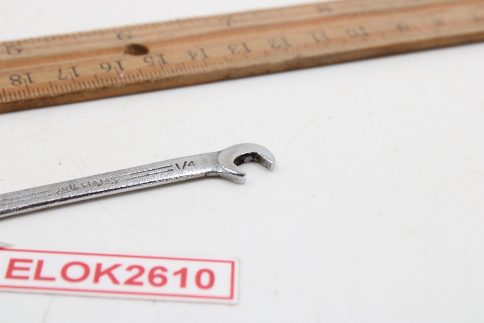Williams 1116 «Superrench» 1/4″ SAE Angle Head Open End Ignition Wrench USA