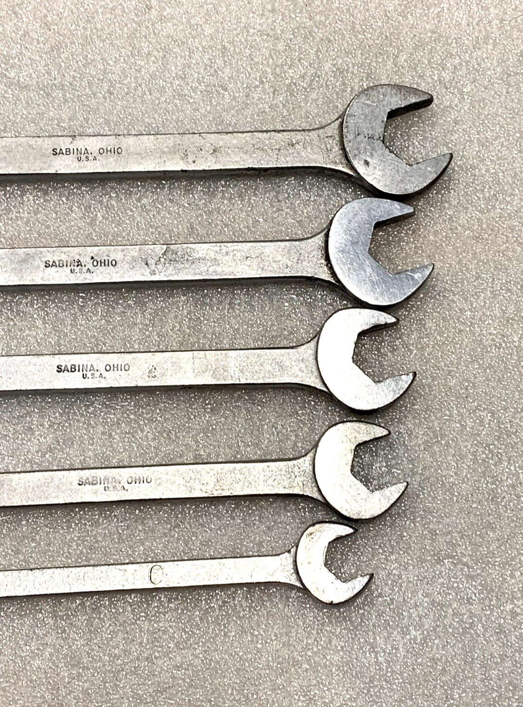 5 Mac Tools Combo Wrench 12 Point Boxed End C11 7/8, C10 13/16, C9 3/4, C8, C6