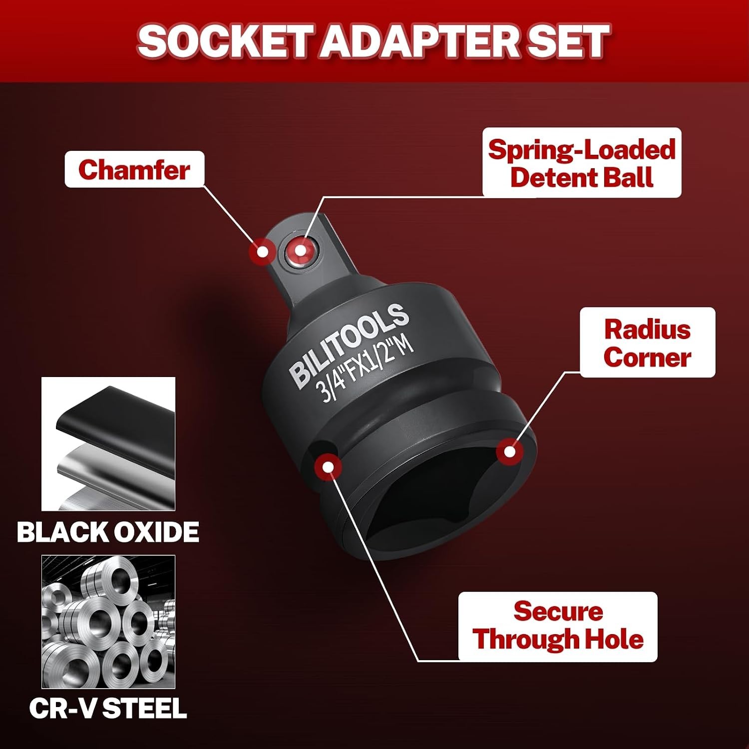 Impact Socket & U-Joint Adapter Kit | Corrosion Resistant