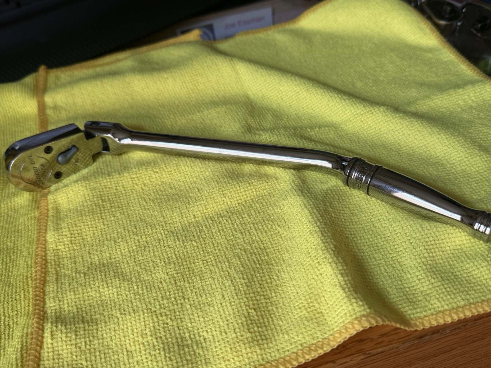 Snap-on FBF936 3/8” Drive Bent Handle Flex-Head Ratchet Made in USA