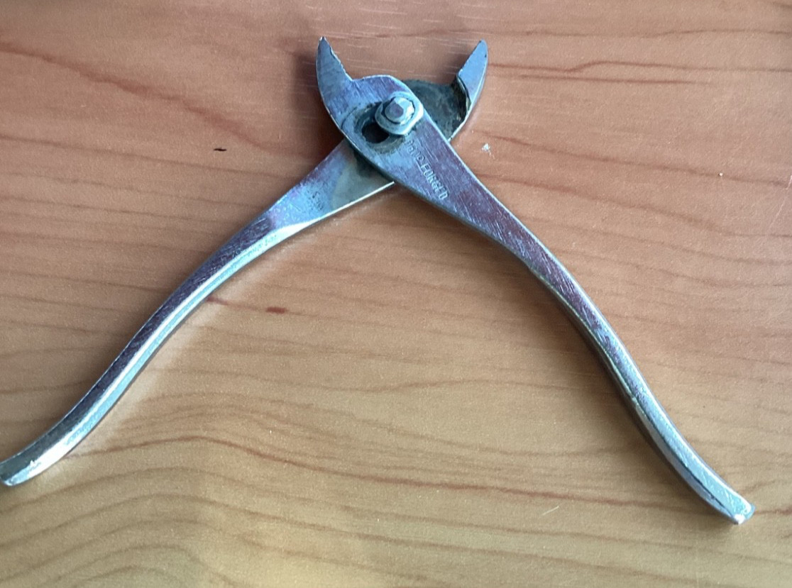 Vintage 4 1/2” Slip Joint Ignition Pliers Polished Chrome Drop Forged JAPAN