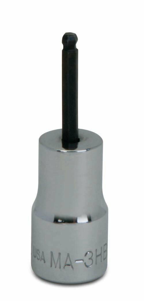 1/4″ Drive Ball Tip Hex Bit Sockets, High-Polished Chrome Finish, SAE, Williams