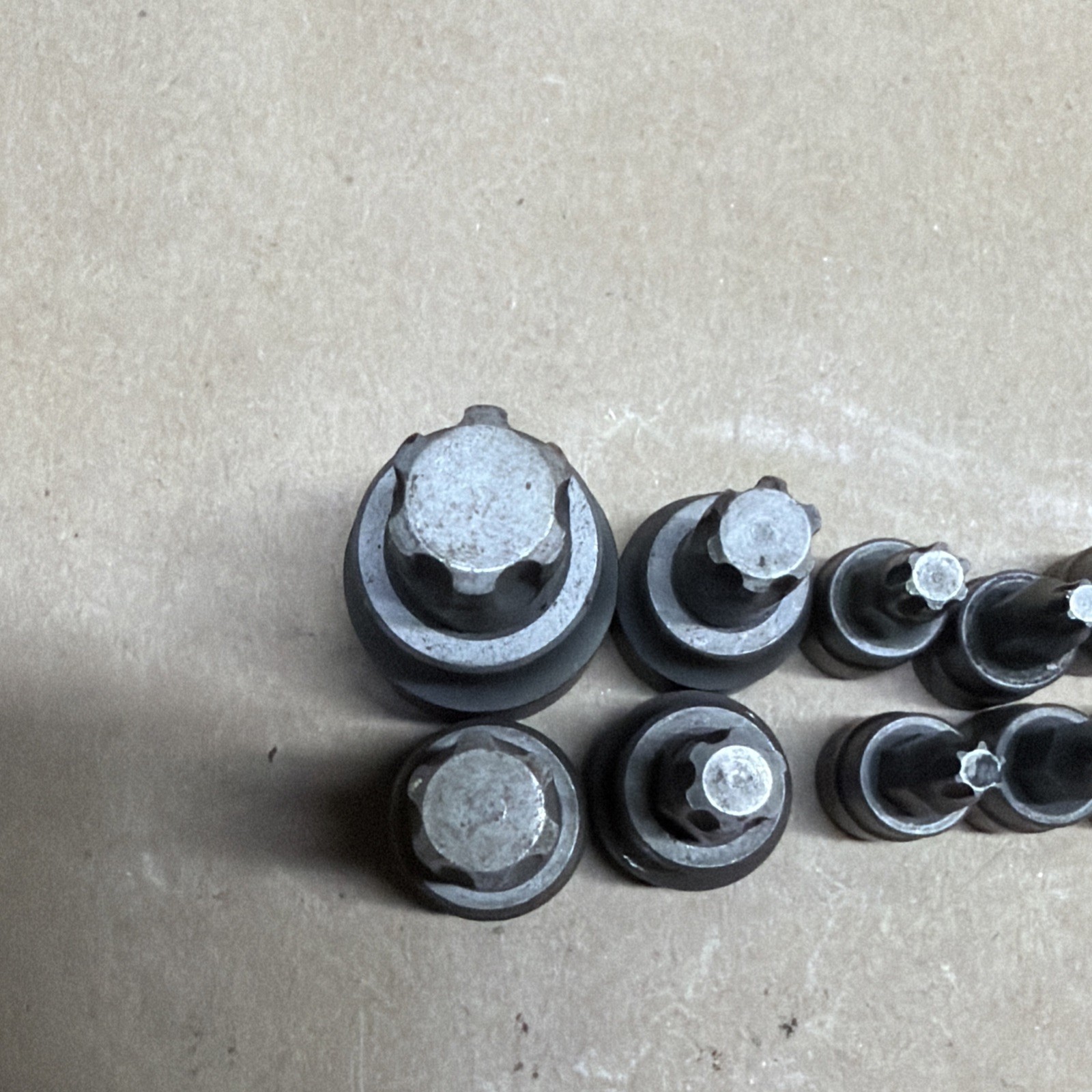 OTC Torx Plus Bit Sockets Lot of 10 TP(70,60,55,50,45,30,25,20,15,10,8) Used Lot