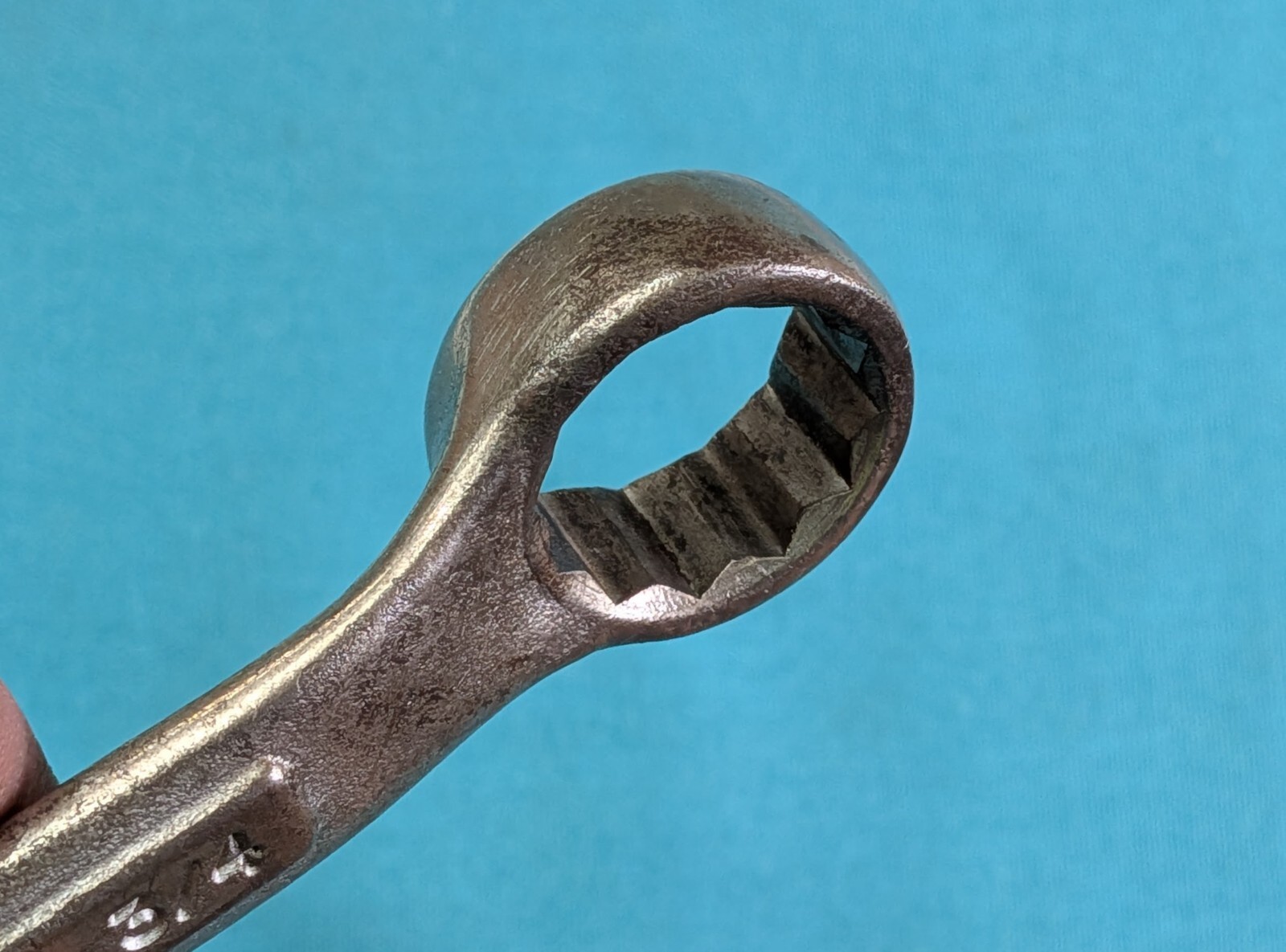 Vintage CRAFTSMAN 5/8″ X 3/4″ 12pt Stubby Box End Wrench SAE U.S.A. *V-Forge*