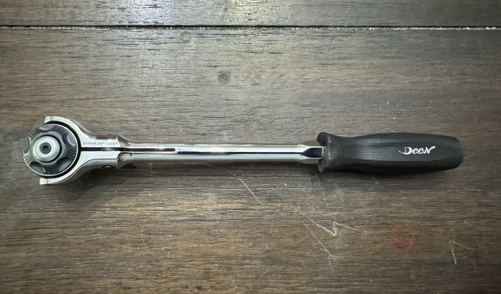 DEEN 3/8″ COMPACT HEAD SWIVEL / ROTO RATCHET HANDLE (205mm) DNR3F-08
