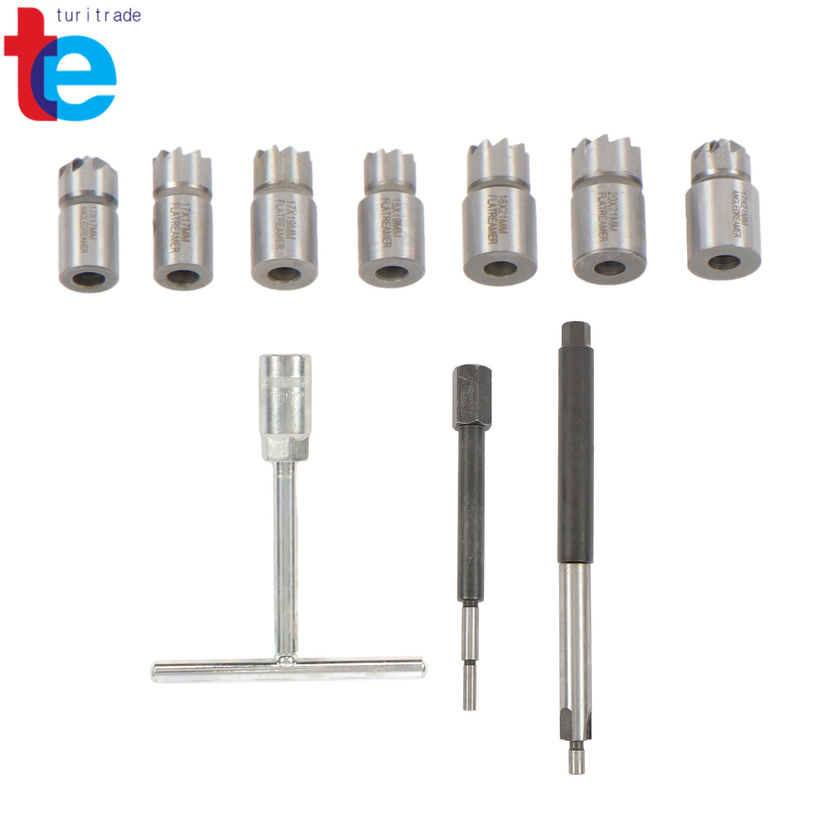 Diesel Injector Seat Cleaner Tool 10pcs Diesel Injector Seat Cutter Set Auto Set