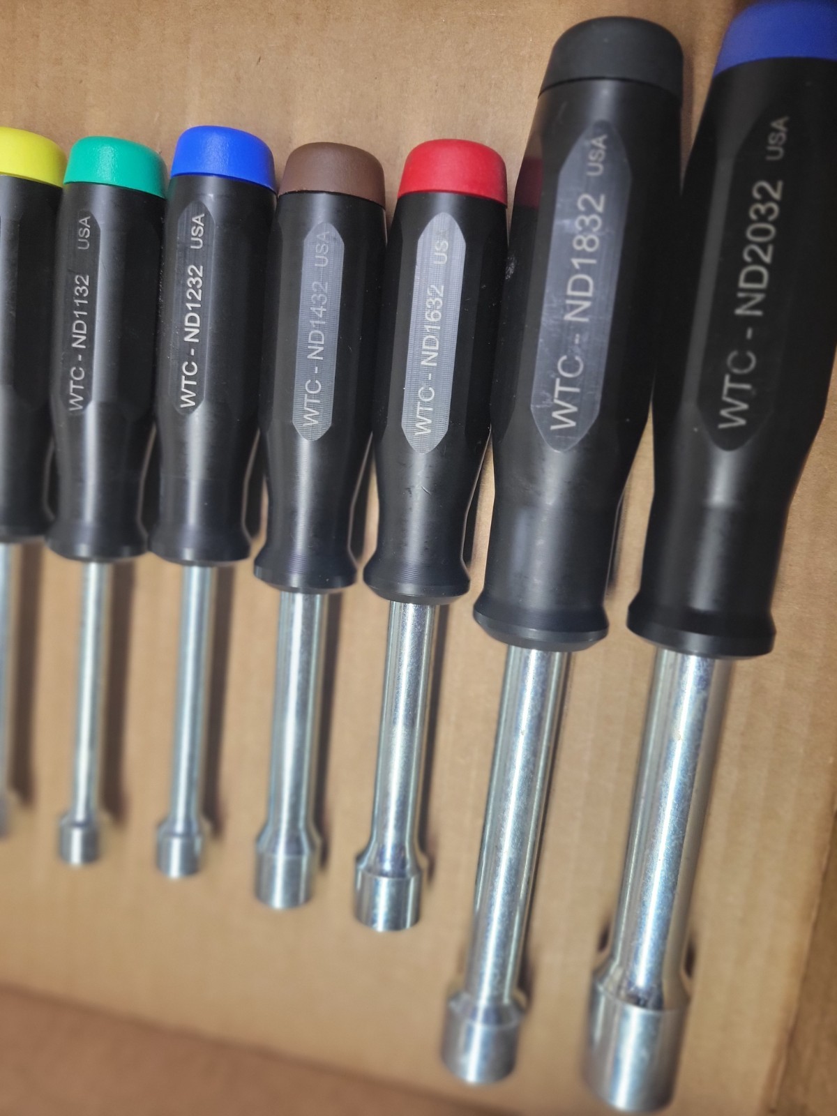 WTC Wright Tool Company 11-Piece SAE Nut Driver Set 3/16 – 5/8″ with Pouch