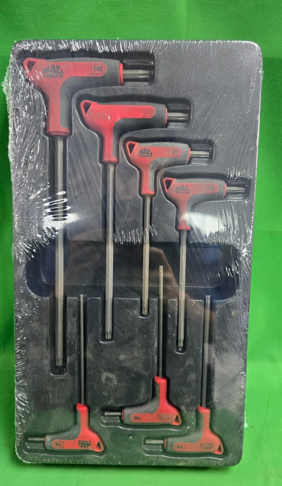 MAC TOOLS 7PC T-Handle RBRT Torx T-10 -T40 HEX Allen Extraction Set SHKTT7RBRT