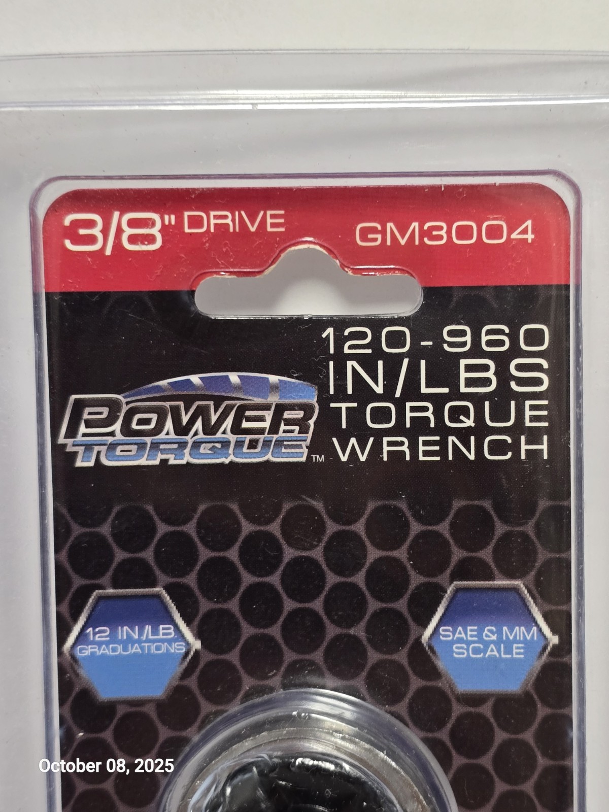 TORQUE WRENCH POWER 3/8″ DRIVE GM3004, 039564106767